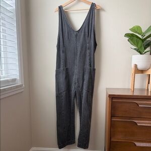 We The Free Washed Black Denim Label Detail